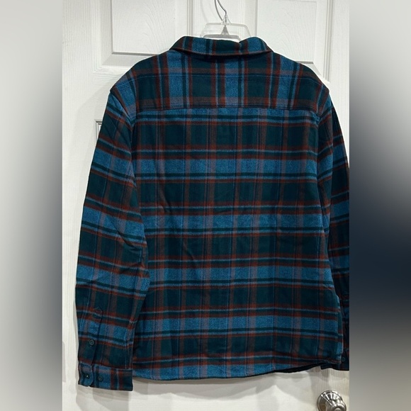 Cotopaxi Men's XL Mero Organic Flannel Shirt Blue Abyss Plaid NWT Heavyweight - Picture 11 of 13